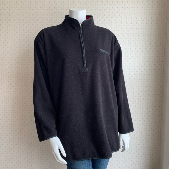 Vintage Jones New York Oversized Fleece Quarter Zip Pullover sz Small PW5 - Picture 1 of 5
